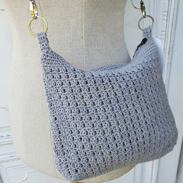 Torebka z naturalnie farbowanej bawełny