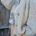 copy of Colorful wool and alpaca cardigan dyed with plants