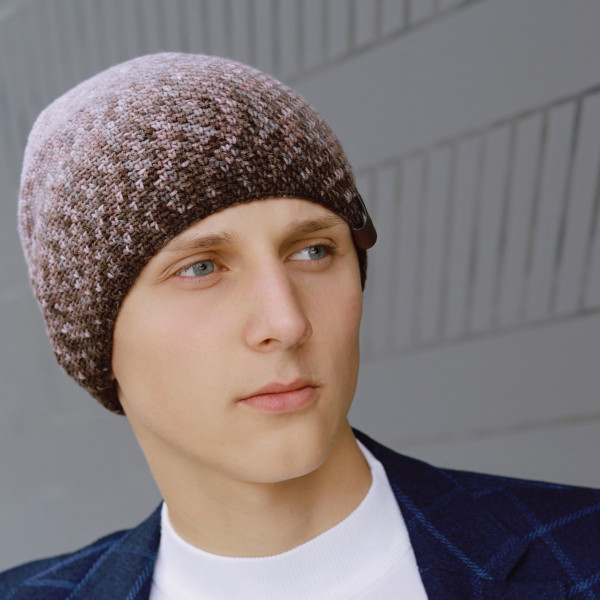 Men's eco cap made of merino wool
