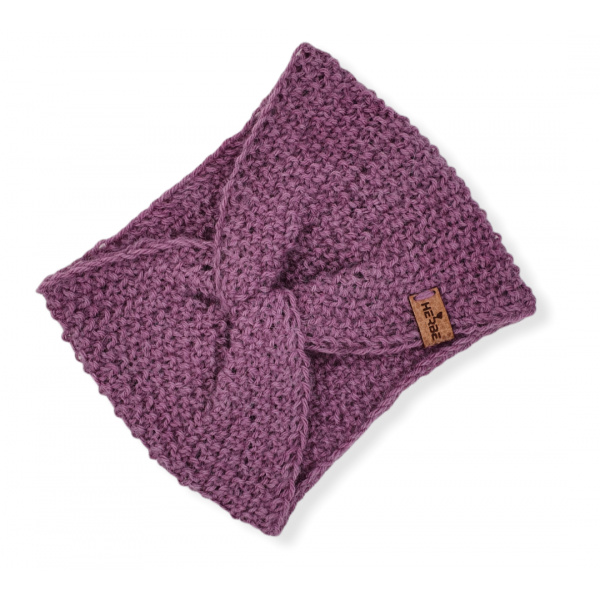 Plant-dyed merino wool headband