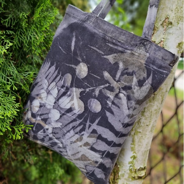 Torba na zakupy z motywem roślinnym