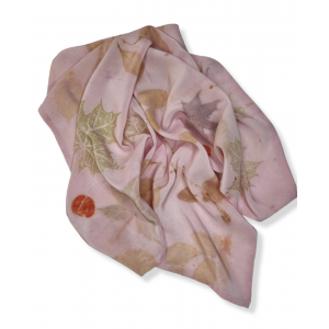 Apaszka jedwabna chustka farbowana roślinami Apaszka jedwabna chustka farbowana roślinami