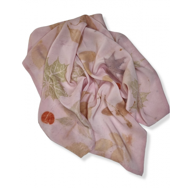 copy of Duży, jedwabny szal pareo farbowany roślinami