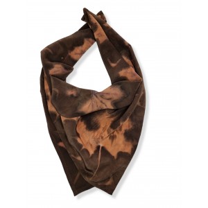 Apaszka jedwabna chustka farbowana naturalnie Apaszka jedwabna chustka farbowana naturalnie