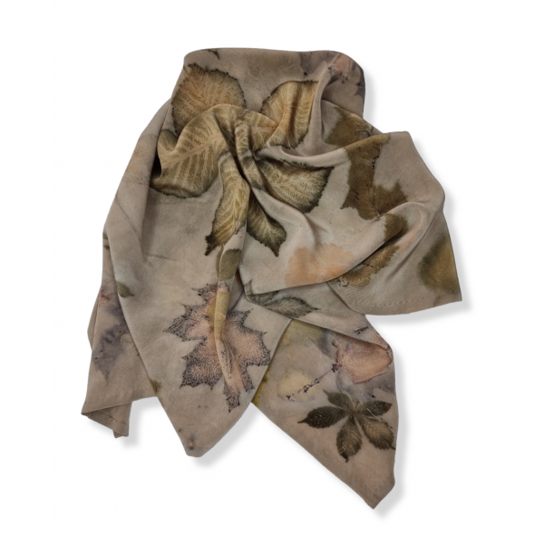 copy of Duży, jedwabny szal pareo farbowany roślinami