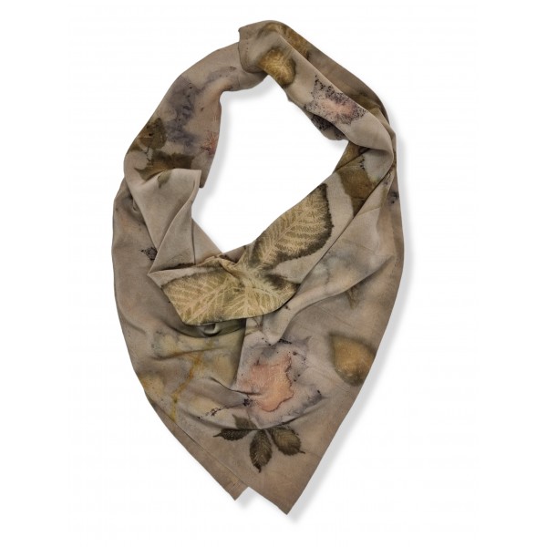 copy of Duży, jedwabny szal pareo farbowany roślinami