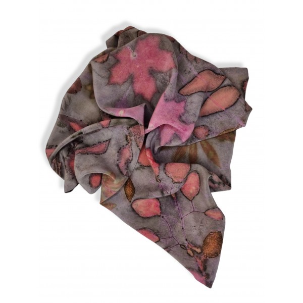 copy of Duży, jedwabny szal pareo farbowany roślinami