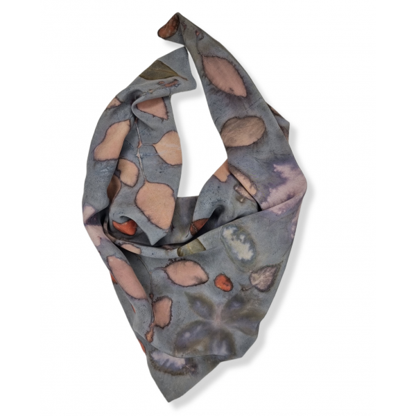 copy of Duży, jedwabny szal pareo farbowany roślinami