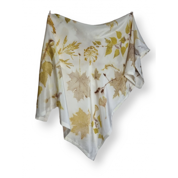 copy of Duży, jedwabny szal pareo farbowany roślinami