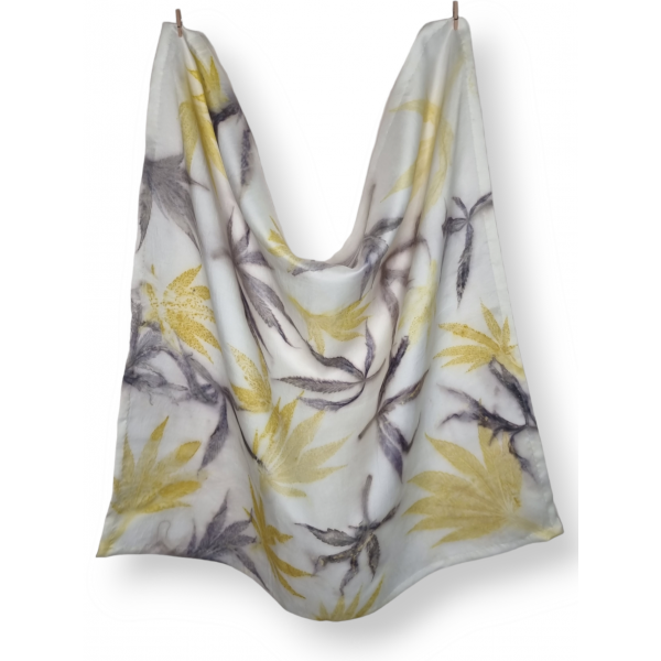 copy of Duży, jedwabny szal pareo farbowany roślinami