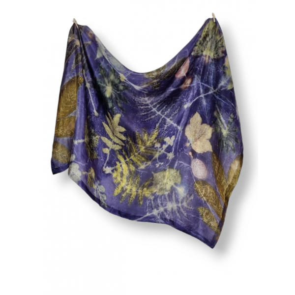 Apaszka jedwabna chustka farbowana roślinami ZAMÓW PODOBNE