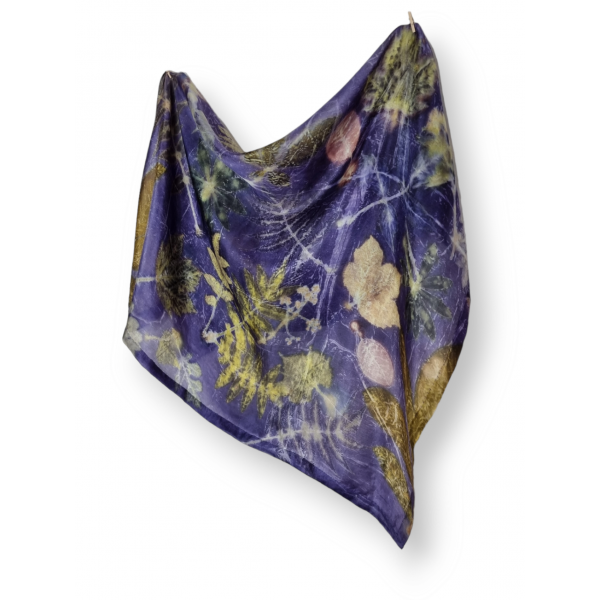 copy of Duży, jedwabny szal pareo farbowany roślinami