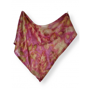 copy of Duży, jedwabny szal pareo farbowany roślinami