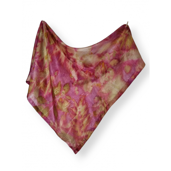 copy of Duży, jedwabny szal pareo farbowany roślinami