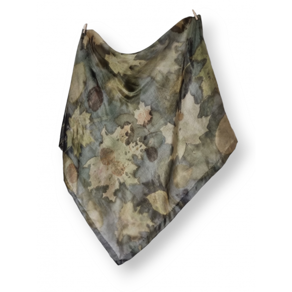 copy of Duży, jedwabny szal pareo farbowany roślinami